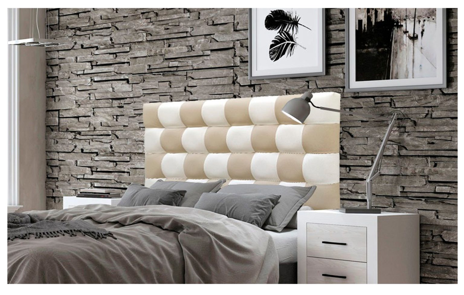 KANSAS Patchwork 2 colores (70 cm. Alto)