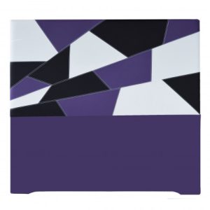 Blanco-Negro-Morado c/base Morado